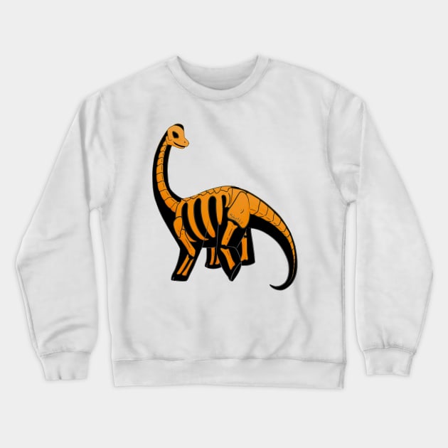 Skelly Orange Crewneck Sweatshirt by jastinamor